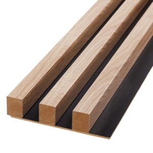 Lamele ścienne 3D Dąb Sonoma 180x2750 mm na czarnej płycie
